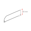 Immagine di SEPARATORE FOCUS H. 60 MM - SENZA STOPPER - CON 1 CLIP STANDARD E 1 CLIP SLIM
