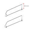 Immagine di SEPARATORE FOCUS H. 60 MM - CON STOPPER LATERALE H. 30 MM - CON 2 CLIP STANDARD