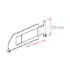 Immagine di SEPARATORE TELESCOPICO H. 120 MM - SENZA STOPPER