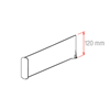 Immagine di SEPARATORE FOCUS H. 120 MM - CON STOPPER DOPPIO H. 120 MM - CON 2 CLIP STANDARD