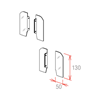 Immagine di STOPPER LATERALE MAGNUM  H. 130 MM