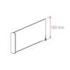 Immagine di SEPARATORE FOCUS H. 180 MM - CON STOPPER DOPPIO H. 180 MM - CON 2 CLIP STANDARD