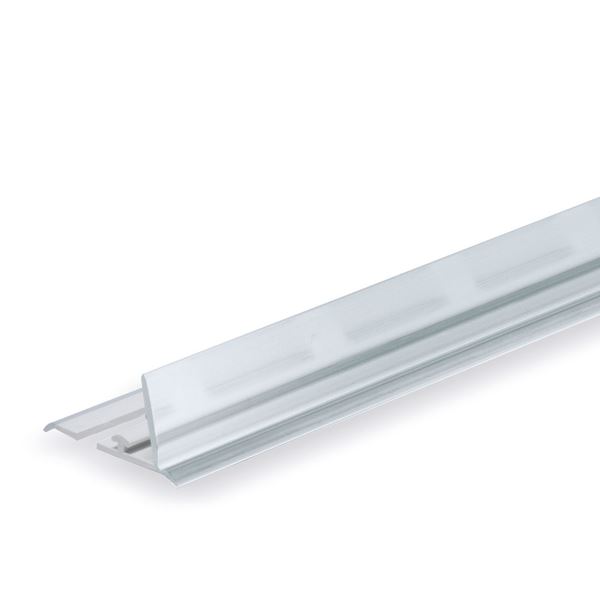 Immagine di Serie STANDARD: BINARIO PER SEPARATORI - FRONTALE TRASPARENTE H. 20 MM - PER RIPIANO IN FILO