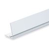 Immagine di Serie STANDARD: BINARIO PER SEPARATORI - FRONTALE 90° TRASPARENTE H. 40 MM - CON ADESIVO
