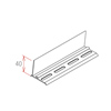 Immagine di Serie STANDARD: BINARIO PER SEPARATORI - FRONTALE TRASPARENTE H. 40 MM - PER RIPIANO IN FILO