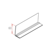 Immagine di Serie STANDARD: BINARIO PER SEPARATORI - FRONTALE TRASPARENTE H. 60 MM - CON ADESIVO