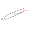 Picture of BREAKABLE DIVIDER H. 50 MM - WITHOUT STOPPER - Series 5 