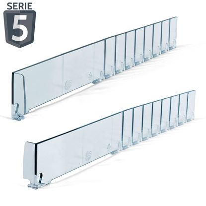 Imagen de SEPARADOR FRACCIONABLE H. 50 MM - CON TOPE LATERAL H. 50 MM - Serie 5