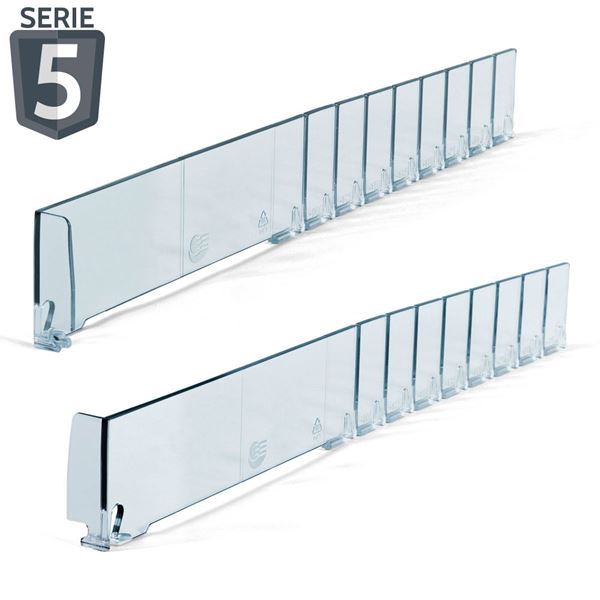 Immagine di SEPARATORE SPEZZABILE H. 50 MM - CON STOPPER LATERALE H. 50 MM - Serie 5