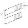 Immagine di SEPARATORE SPEZZABILE H. 100 MM - CON STOPPER LATERALE H. 100 MM - Serie 5
