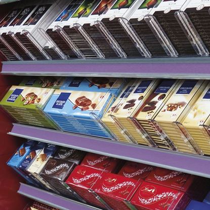 Immagine di RIPIANO INCLINATO PER TAVOLETTE DI CIOCCOLATO - A GRAVITA'