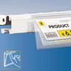 Immagine di PORTAPREZZO BASCULANTE PER RIPIANO CEFLA SYSTEM25 - ETICHETTA H.MAX 60 MM - CON UNGHIA
