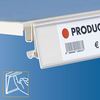 Immagine di PORTAPREZZI PER RIPIANO TEGOMETALL - LINDE - STOREBEST - INCLINAZIONE A 2 POSIZIONI - ETICHETTA H.MAX 40 MM