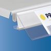 Immagine di PORTAPREZZI PER RIPIANO TEGOMETALL - LINDE - STOREBEST - INCLINAZIONE A 2 POSIZIONI - ETICHETTA H.MAX 52 MM