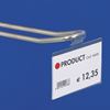 Image sur Porte-étiquettes pliés « ULTRA CLEAR » pour crochets fermés - SANS COUPE CENTRALE