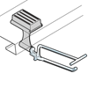 Immagine di CROSS-HOOK MAGNETICO - ATTACCO SOTTO RIPIANO