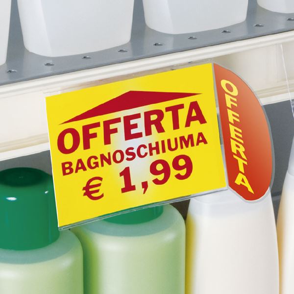 Immagine di PROMOSTOP PER ETICHETTE ELETTRONICHE SES - CON BANDIERA