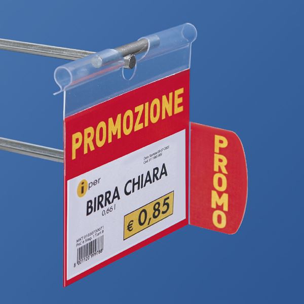 Immagine di EVIDENZIATORE CON BUSTA FRONTALE + LATERALE A 90° PERSONALIZZATA