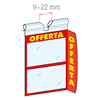 Immagine di EVIDENZIATORE DOPPIO PERSONALIZZATO - CON ALETTA