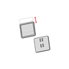 Immagine di MINICORNICE - PER INSERTO 70x70 MM