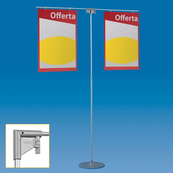 Picture of TELESCOPIC ALUMINIUM EASY STAND WITH 2 ARMS