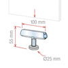 Immagine di BASE MAGNETICA CON SUPPORTO A PINZA ELITE