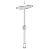 Image sur SUPPORT DE SOL TÉLESCOPIQUES EN ALUMINIUM AVEC SUPPORT SMARTSY