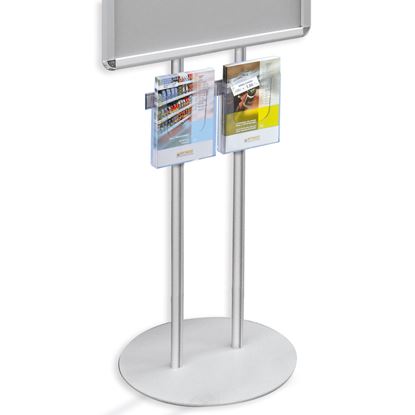 Immagine di BARRA PER PIANTANA CON 2 PORTA BROCHURE