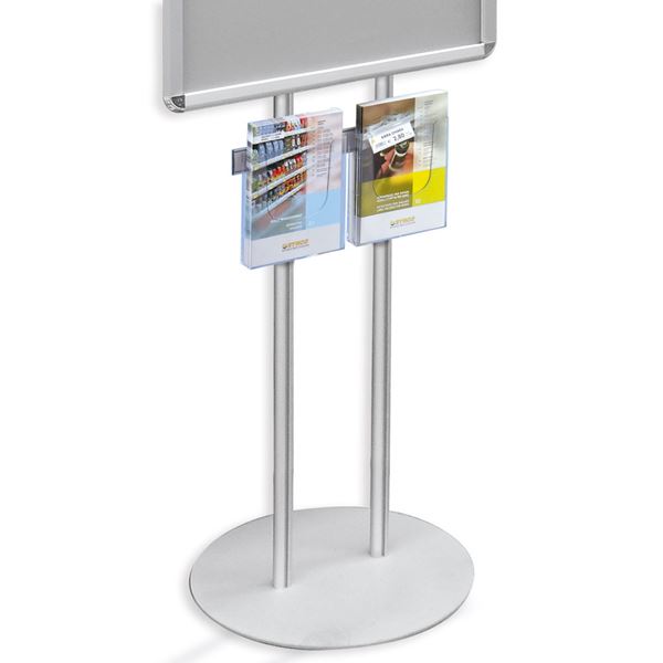 Immagine di BARRA PER PIANTANA CON 2 PORTA BROCHURE