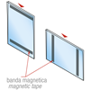 Immagine di TASCA MAGNETICA AD "U" - INSERTO DALL'ALTO