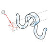 Picture of CLEAR DOUBLE HOOK - Ø10 MM