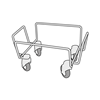 Immagine di CARRELLO PORTA CESTINO MINI TROLLY