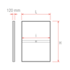 Immagine di TEXTILE LIGHTBOX - BIFACCIALE - 120 MM