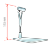 Picture of STAND WITH REMOVABLE PIN AND WITH CLIP
