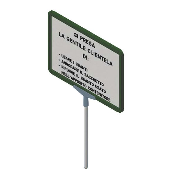 Immagine di PIANTANA CON CORNICE PER ESPOSITORE ORTOFRUTTA