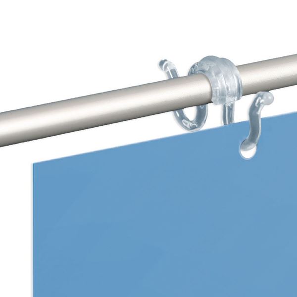 Picture of CLEAR DOUBLE HOOK - Ø10 MM