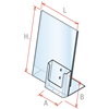 Picture of ANGLED “L” HOLDER WITH BROCHURE HOLDER