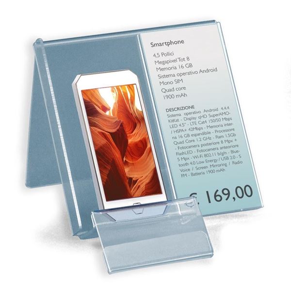 Immagine di ESPOSITORE PER CELLULARI - 2 ETICHETTE