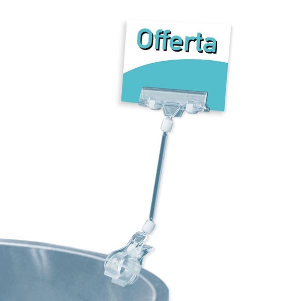Immagine di PORTA MESSAGGIO STYLE PLUS DA 80 MM CON PINZA MEDIA