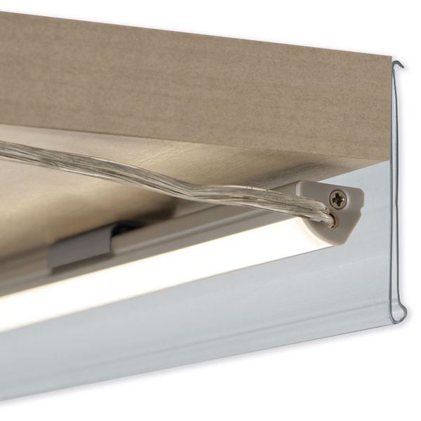 Immagine di CLIP PER RIPIANI IN LEGNO PORTA BARRA LED INCLINATA