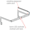 Immagine di KIT PER BARRE LED INCLINATE PER RIPIANO ALTO