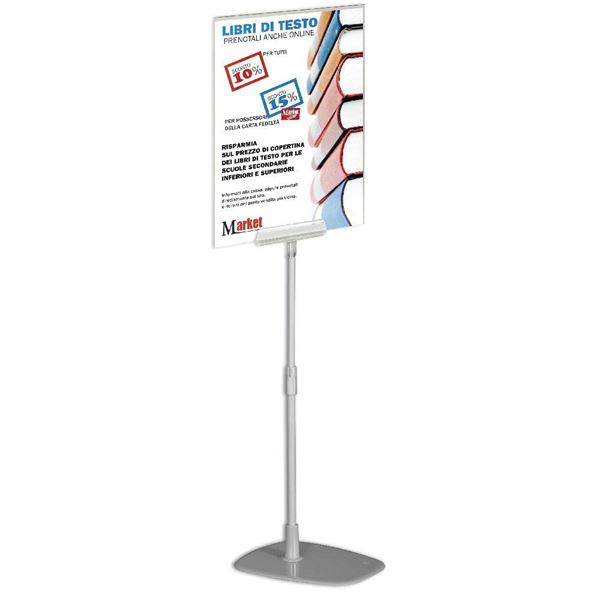 Immagine di PIANTANA ECOSTAND CON PINZA PORTA PANNELLI ELITE
