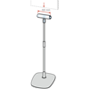 Immagine di PIANTANA ECOSTAND CON PINZA PORTA PANNELLI ELITE