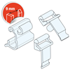 Imagen de KIT  CLIP "MULTITASKING" CON SOPORTE BASCULANTE  PARA DESLIZADO - INCLINADO
