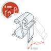 Imagen de KIT  CLIP "MULTITASKING" CON SOPORTE BASCULANTE  PARA DESLIZADO - INCLINADO