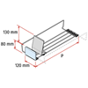 Picture of PROXI ON SHELF WIRE (large module / H.80 mm stopper / high pusher / low force)