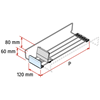 Picture of PROXI ON SHELF WIRE (large module / H. 60 mm stopper / low pusher / medium force)