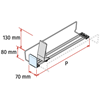 Picture of PROXI ON SHELF WIRE (narrow module / H.80 mm stopper / high pusher / medium force)