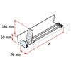 Picture of PROXI ON SHELF WIRE (narrow module / H. 60 mm stopper / high pusher / medium force)