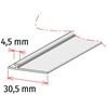 Picture of PROXI ON SHELF Adhesive rail IN THE FRONT for pusher trays for flat shelves